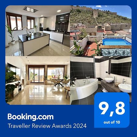 Casa Con Jacuzzi Y Piscina Con Vistas Al Castillo Corbera de Alcira 외부 사진