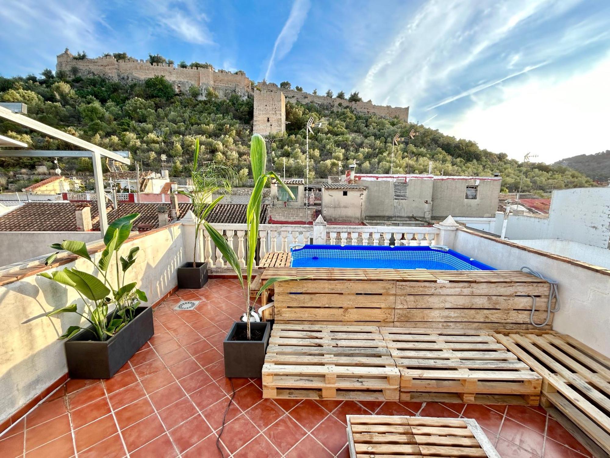 Casa Con Jacuzzi Y Piscina Con Vistas Al Castillo Corbera de Alcira 외부 사진