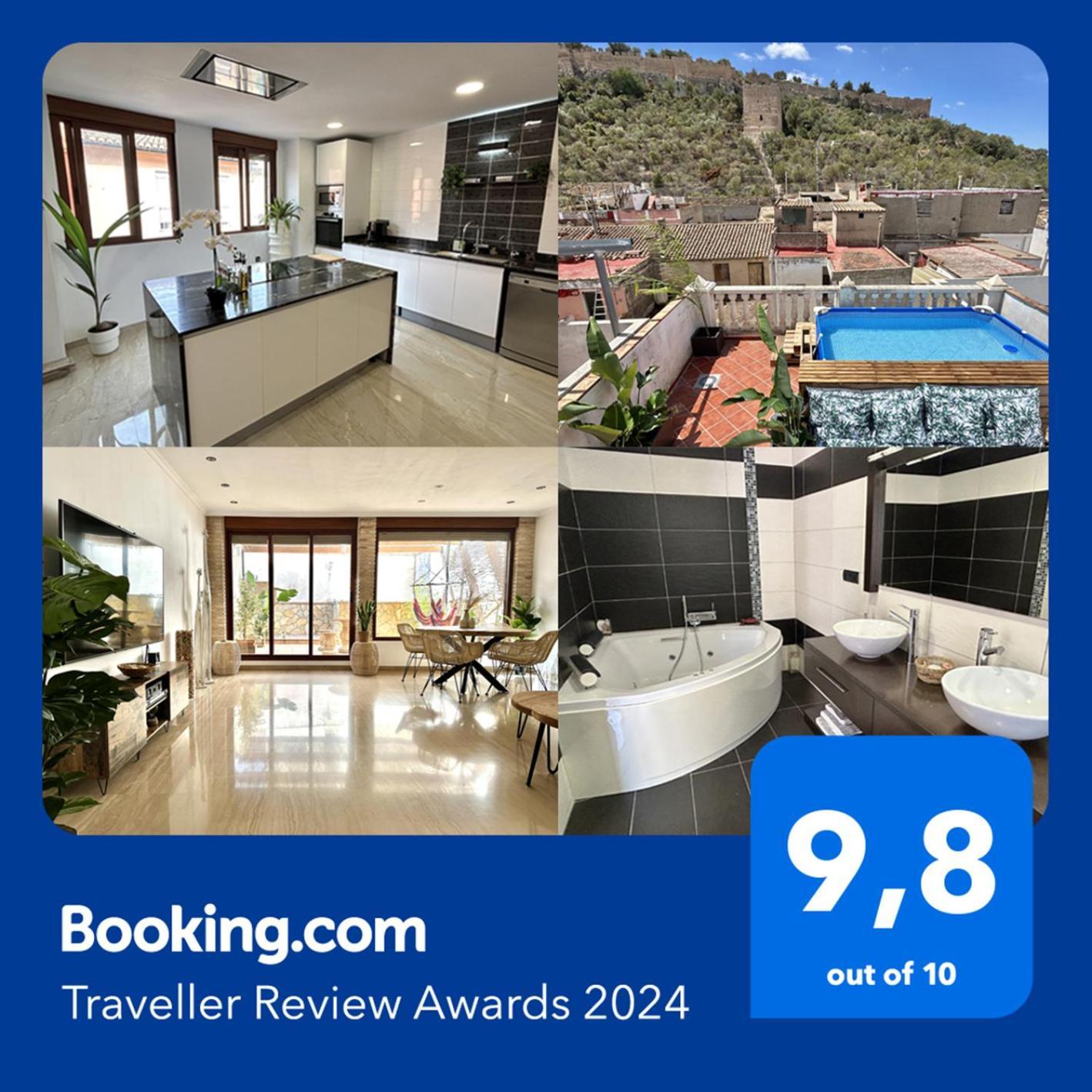 Casa Con Jacuzzi Y Piscina Con Vistas Al Castillo Corbera de Alcira 외부 사진