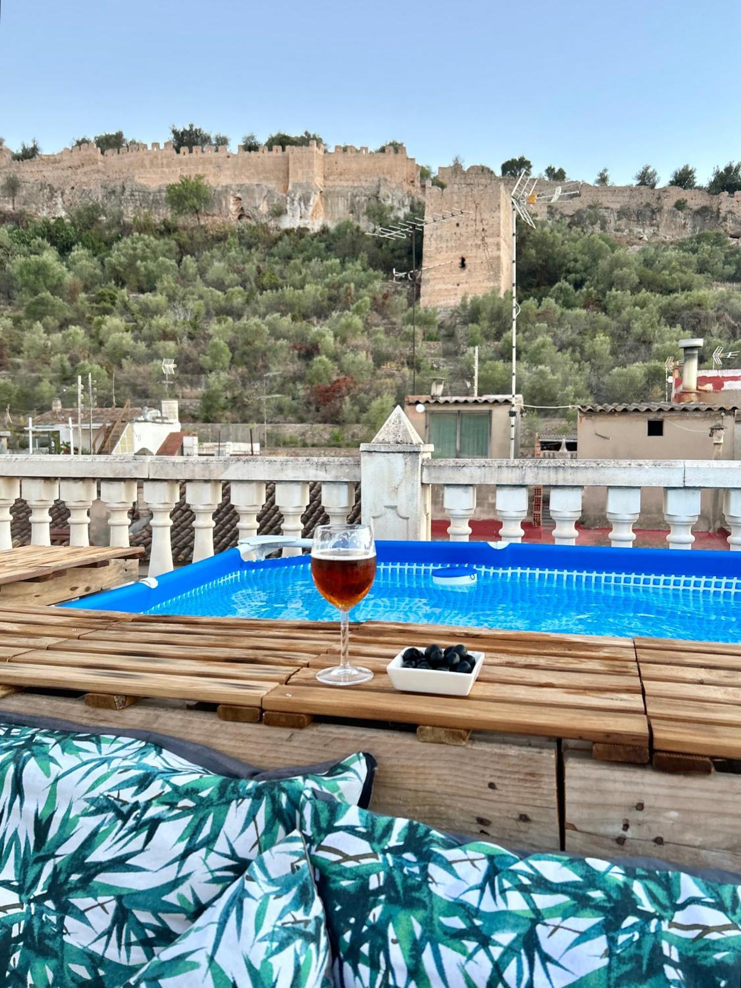 Casa Con Jacuzzi Y Piscina Con Vistas Al Castillo Corbera de Alcira 외부 사진